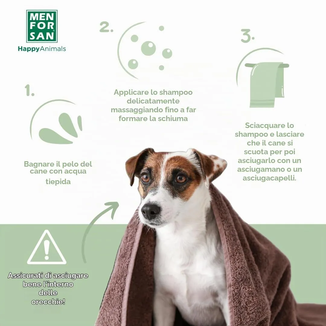 Shampoing pour animaux de compagnie Menforsan Chien Aloe Vera (1000 ml) - immagine 4