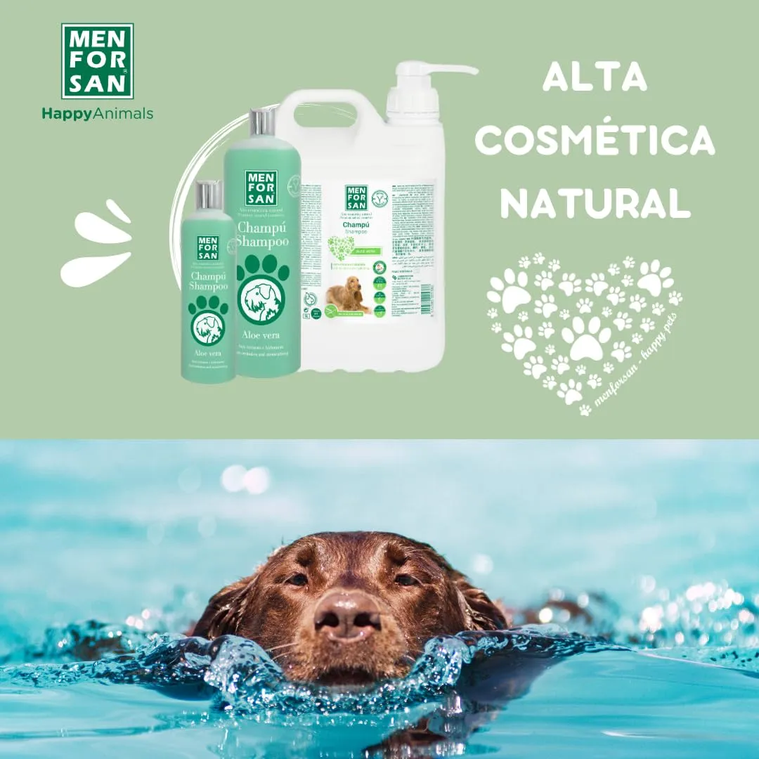 Shampoing pour animaux de compagnie Menforsan Chien Aloe Vera (1000 ml) - immagine 6
