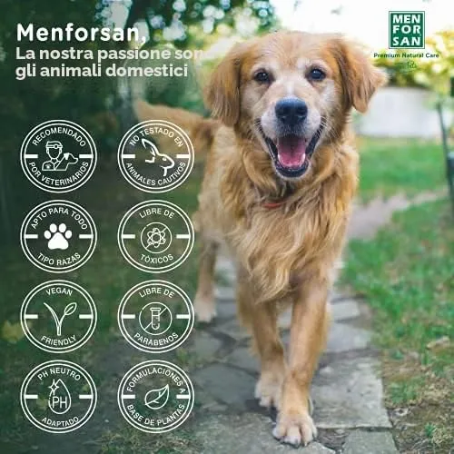 Shampoing pour animaux de compagnie Menforsan Chien Aloe Vera (1000 ml) - immagine 7