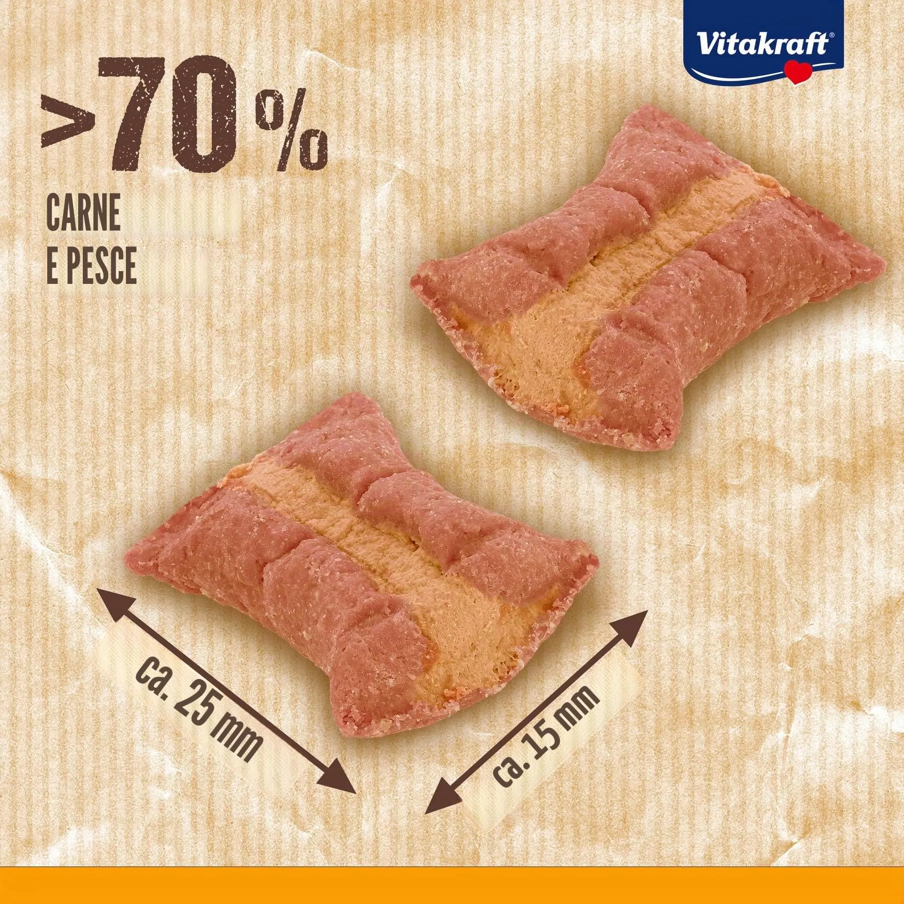 Vitakraft Treaties Minis, leccornie per cani, con salmone, omega 3, per l'addestramento, per premiare, in formato convenienza (8x 48g) - immagine 4