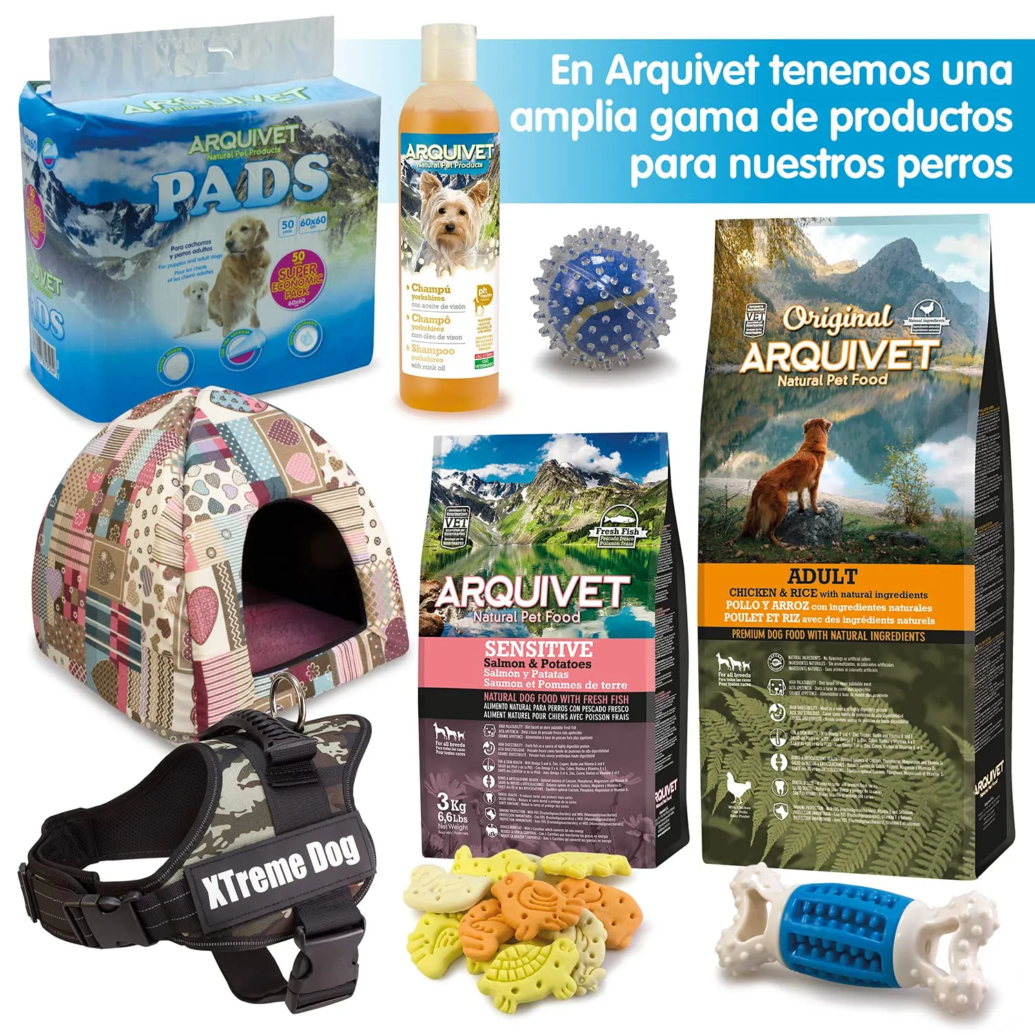 ARQUIVET - GRAIN FREE - Crocchette per cani adulti - Salmone e tonno - 2 kg - immagine 8