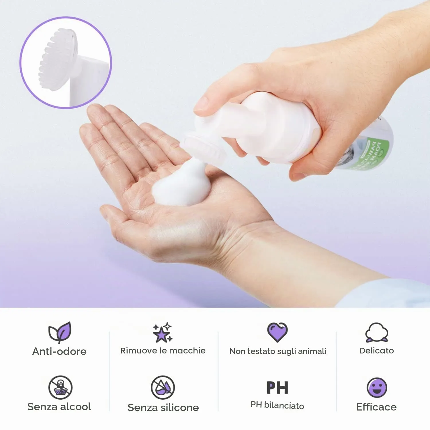 Nobleza Shampoo a Secco per Cani e Gatti e Coniglio,Dopo aver portato a spasso il cane, prima di andare a letto,Ipoallergenico Shampoo per Cuccioli di Gattino Con Profumo di Lavanda(250ml) - immagine 2