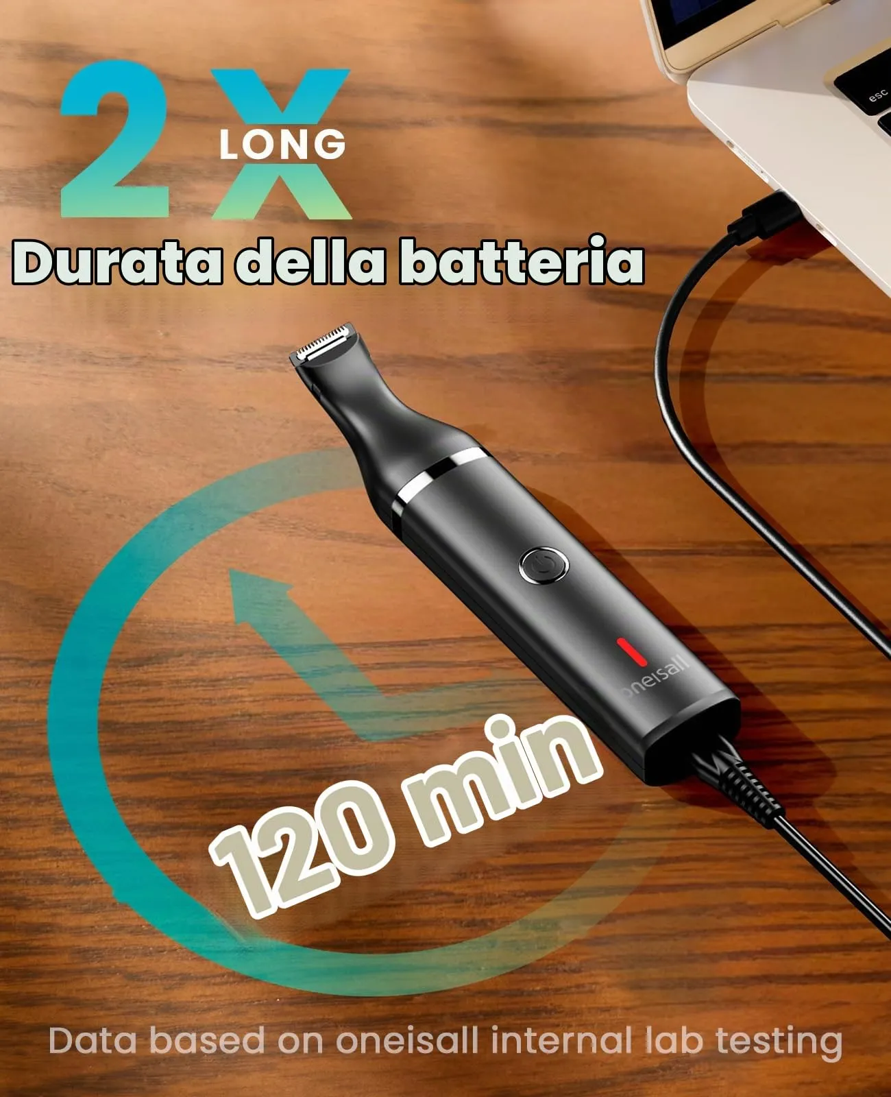 oneisall Tosatrice per cani Tosatrice a basso rumore Tosatrice per cani per gatti zampe, occhi, orecchie, viso, corpo (Nero) - immagine 6