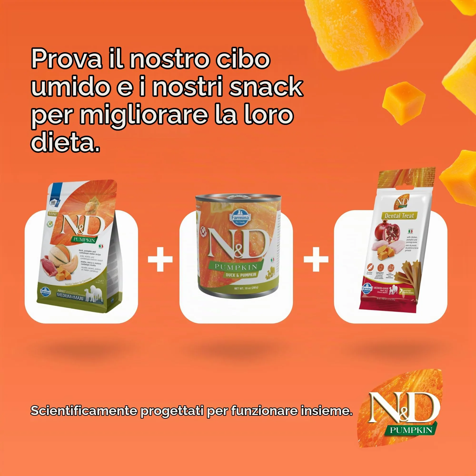 N&D PUMPKIN DOG DUCK E MELONE CANTALUPO ADULT Medium & Maxi 12kg - immagine 8