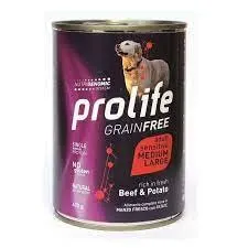 Prolife Lattina umido cane 400gr (AD. MANZO E PATATE) - immagine 1