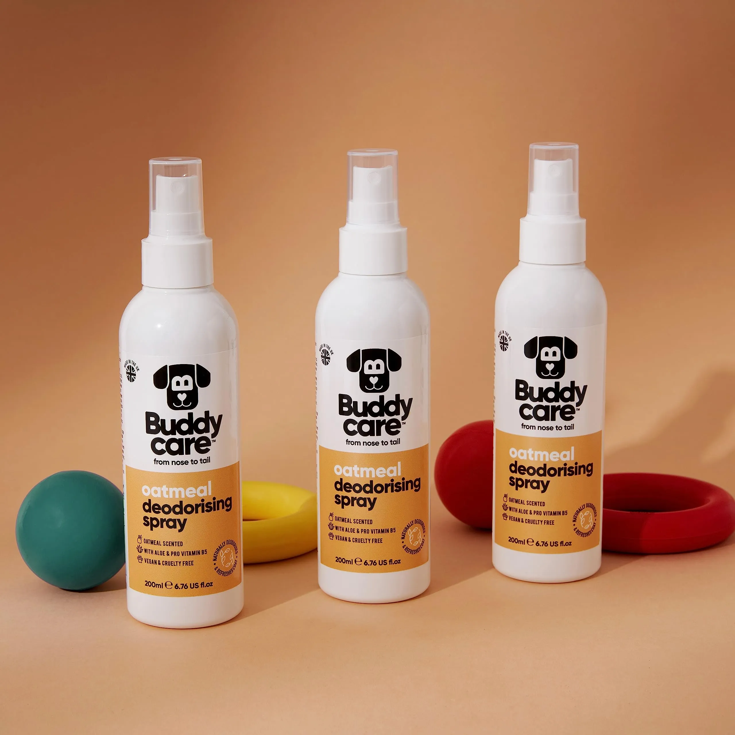 Buddycare Spray Deodorante per Cani - Spray Deodorante Lenitivo per Cani - Con Aloe Vera e Pro Vitamina B5, Fiocchi d'avena, 200 ml (confezione da 1) - immagine 4
