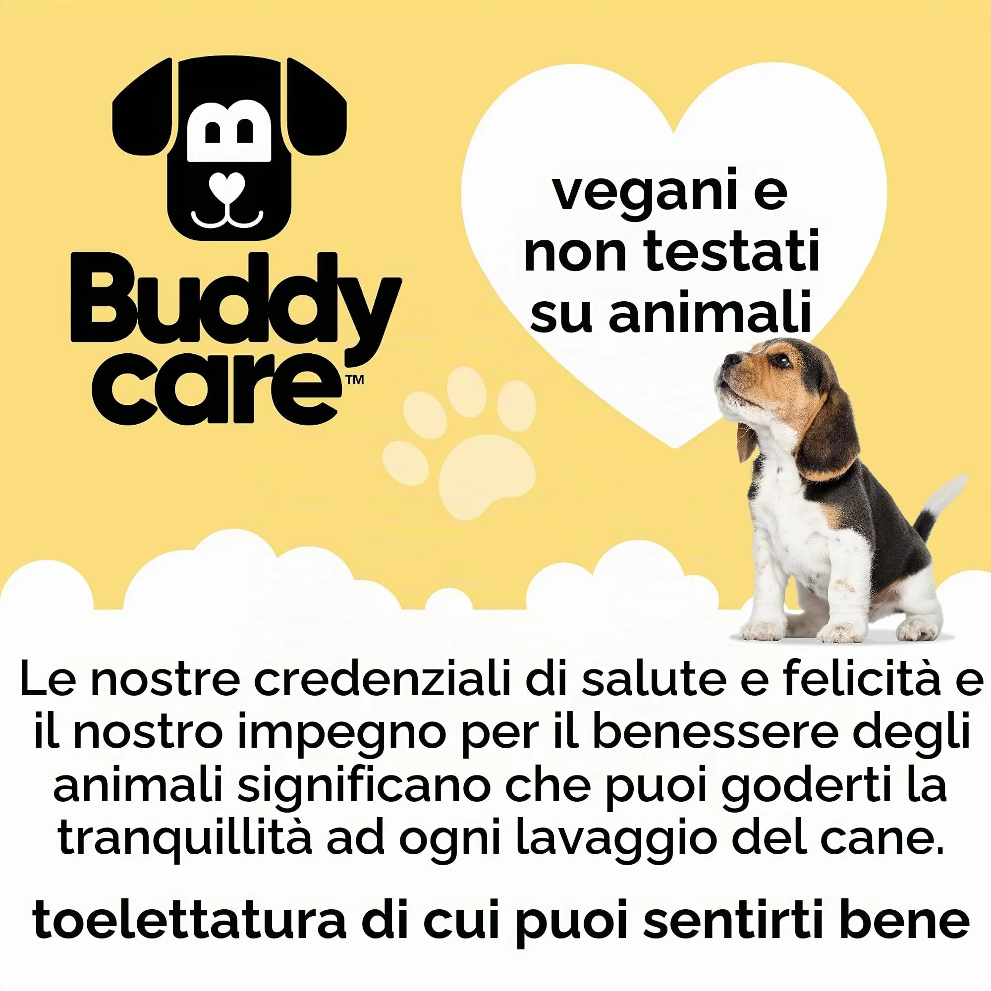 Buddycare Spray Deodorante per Cani - Spray Deodorante Dolce e Nutriente per Cani - Con Aloe Vera e Pro Vitamina B5, Vaniglia & Burro Di Karitè, 200 ml (confezione da 1) - immagine 6