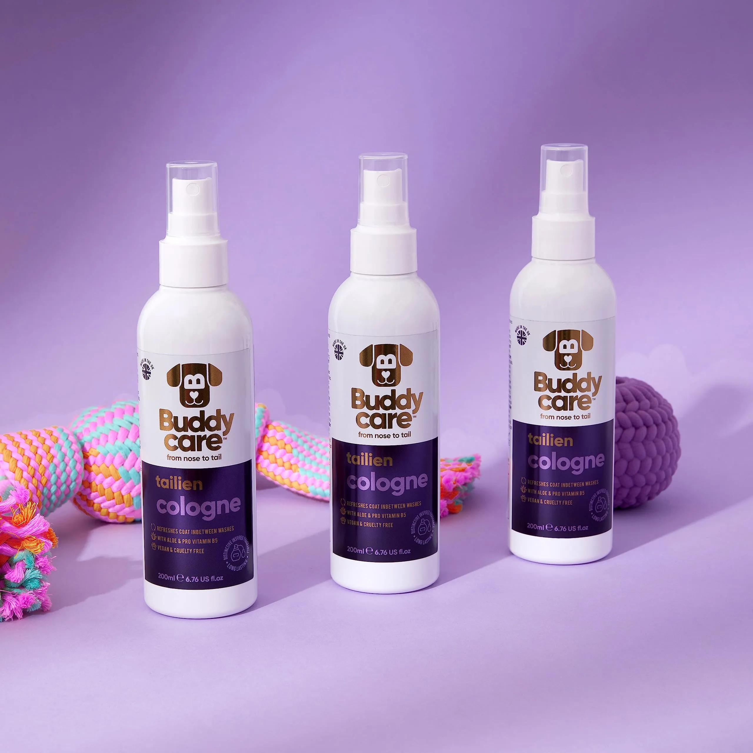 Buddycare Colonia per cani - Colonia per cani profumata distintiva e ispirata - Rinfresca tra i lavaggi del cane, Tailien, 200 ml (confezione da 1) - immagine 4