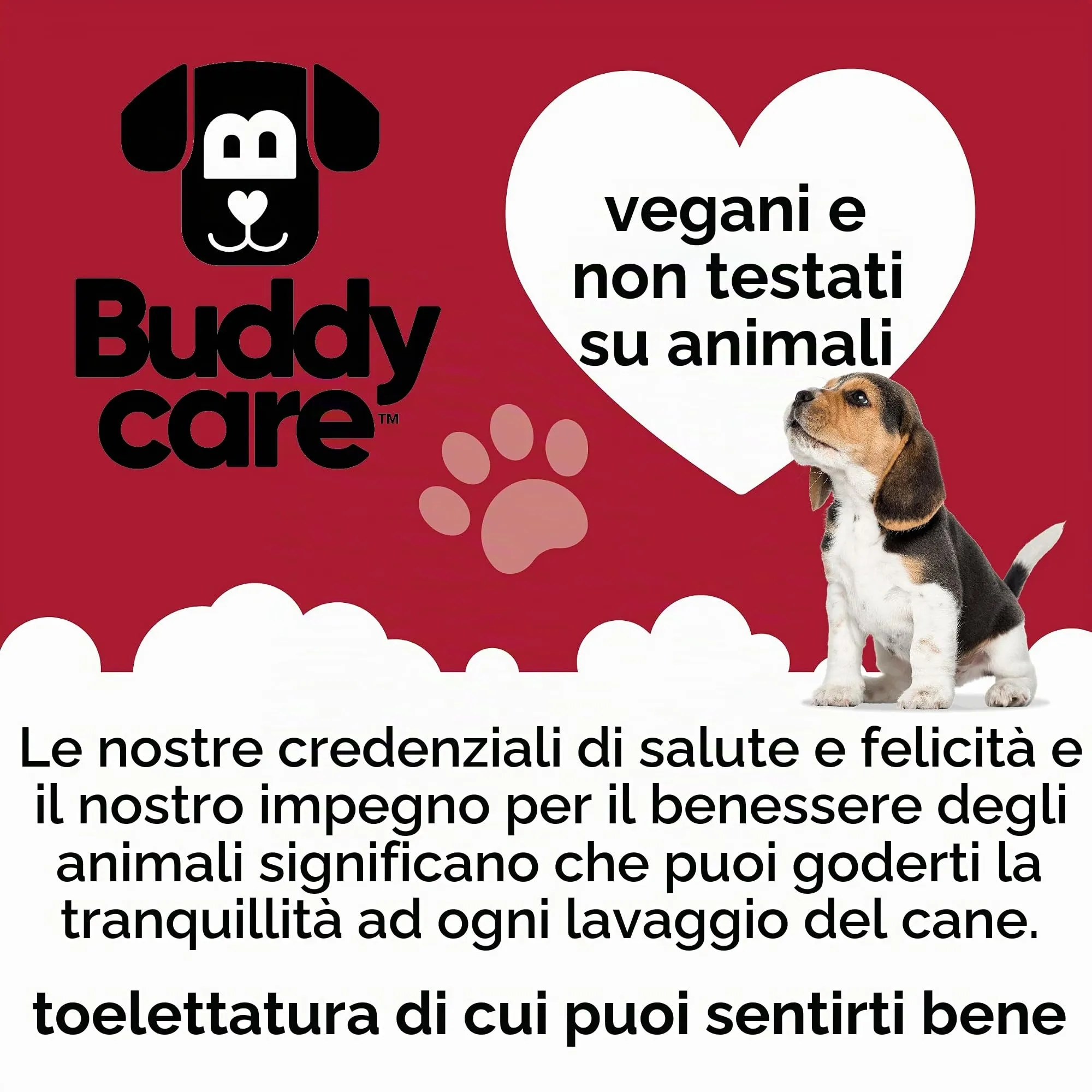 Buddycare Colonia per cani - Colonia per cani dal profumo fruttato e audace - Rinfresca tra i lavaggi del cane, Amarena, 200 ml (confezione da 1) - immagine 6