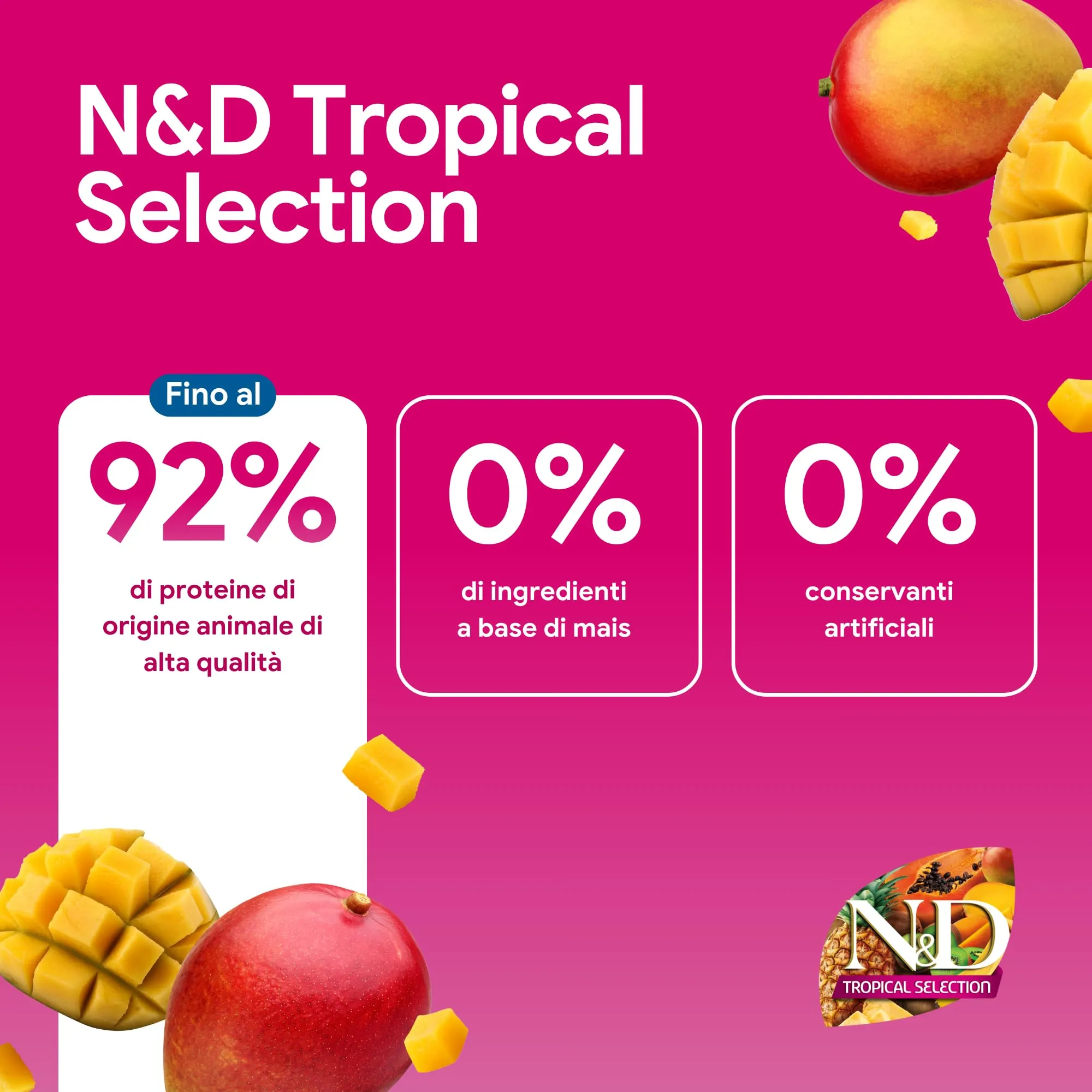 N&D Tropical Selection Lamb and tropical fruits Adult Mini 5.00 kg - immagine 3