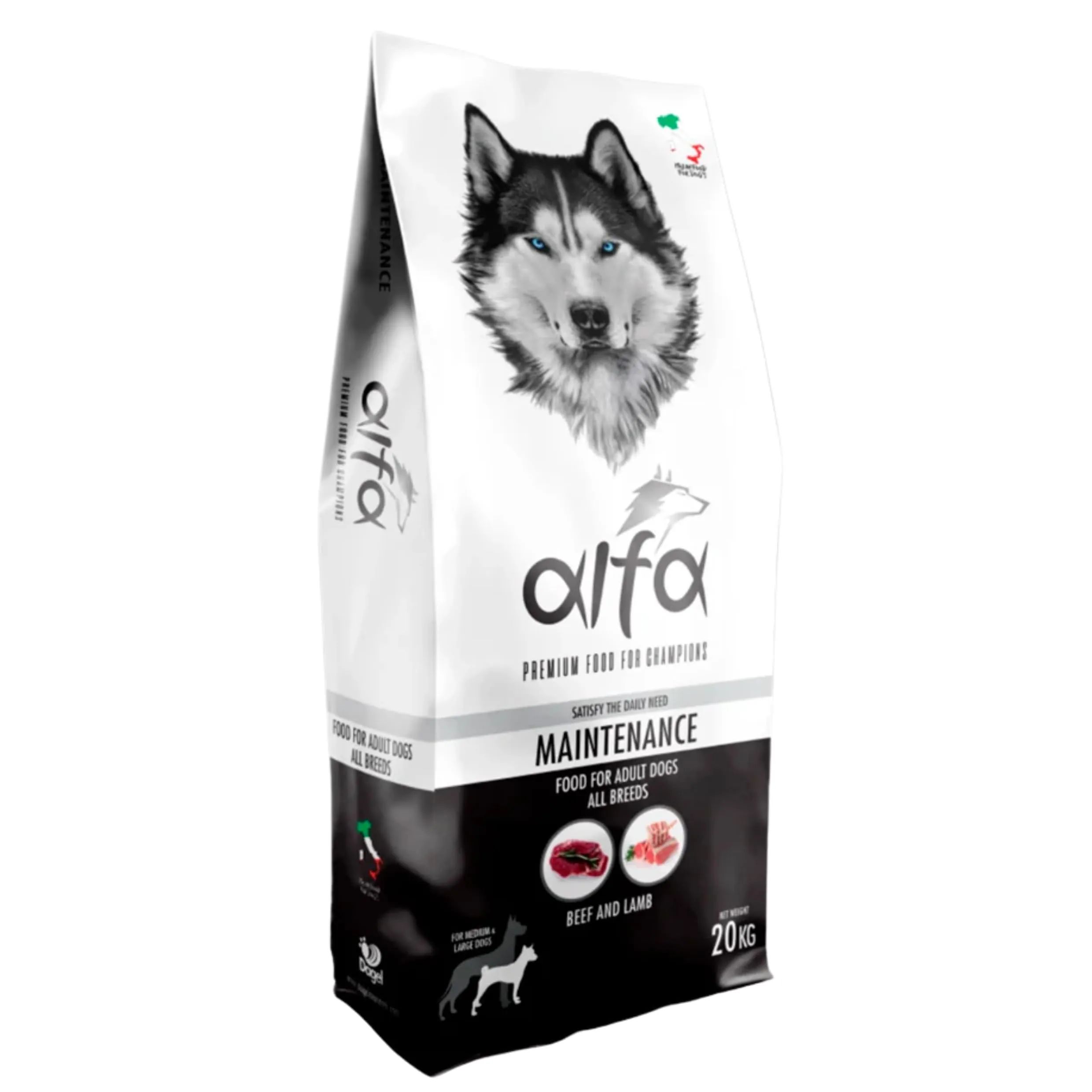 Pet's Garden Crocchette per Cane Alfa Maintenance Alimento Cibo Secco per Cani Adulti di Tutte le Razze Ideale per il Mantenimento Sacco da 20 kg Made in Italy - immagine 1