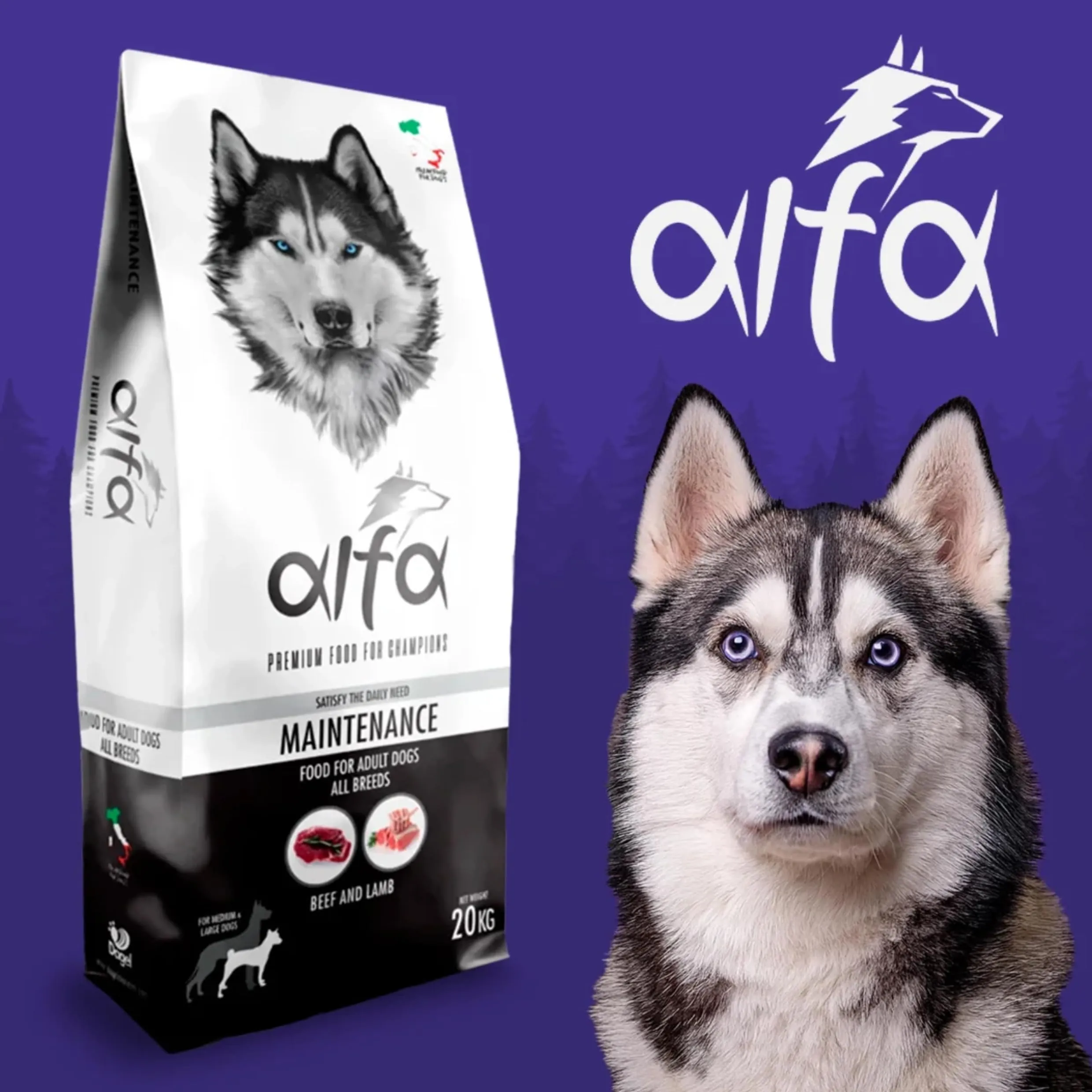 Pet's Garden Crocchette per Cane Alfa Maintenance Alimento Cibo Secco per Cani Adulti di Tutte le Razze Ideale per il Mantenimento Sacco da 20 kg Made in Italy - immagine 2
