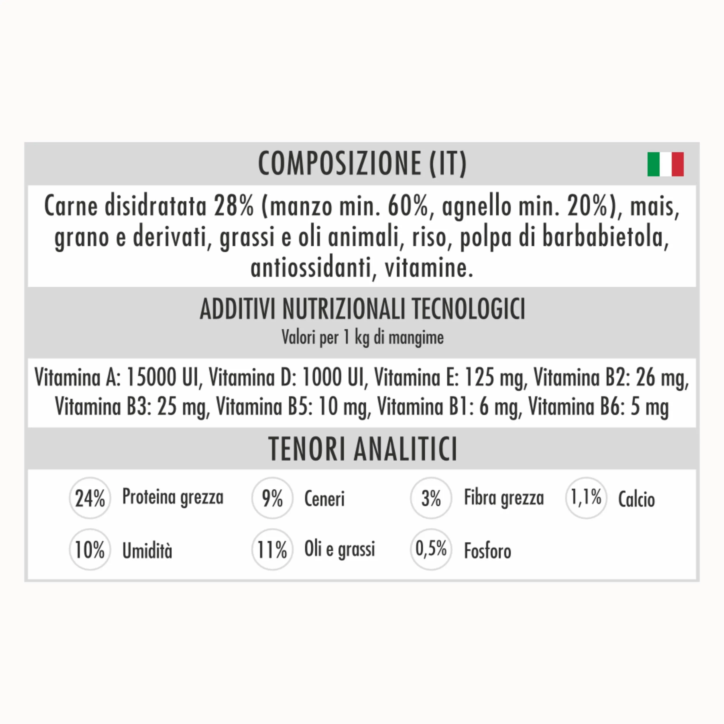 Pet's Garden Crocchette per Cane Alfa Maintenance Alimento Cibo Secco per Cani Adulti di Tutte le Razze Ideale per il Mantenimento Sacco da 20 kg Made in Italy - immagine 3