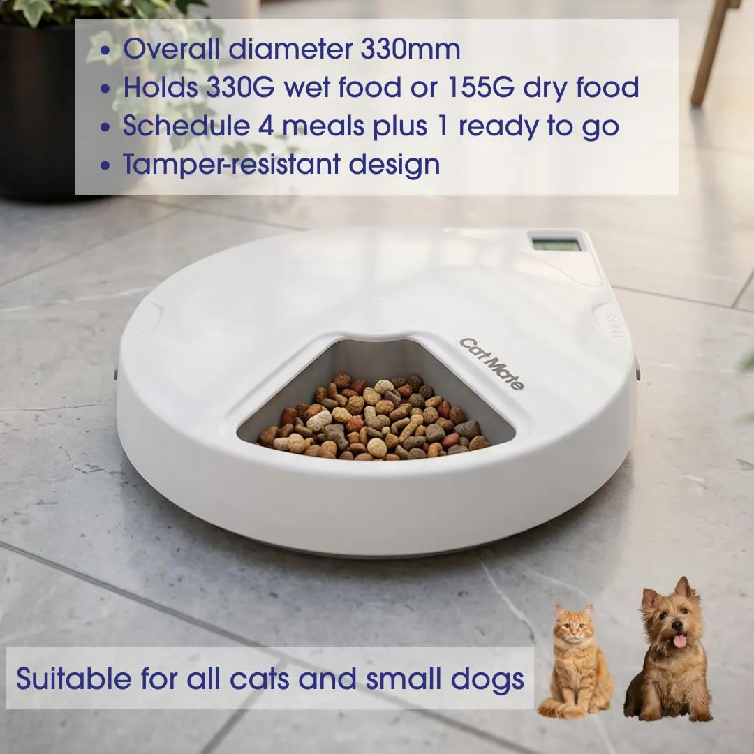 Cat Mate C500 Ciotola per dosaggio Automatico della Pappa, con Timer Digitale, per Gatti e Cani di Piccola Taglia - immagine 11