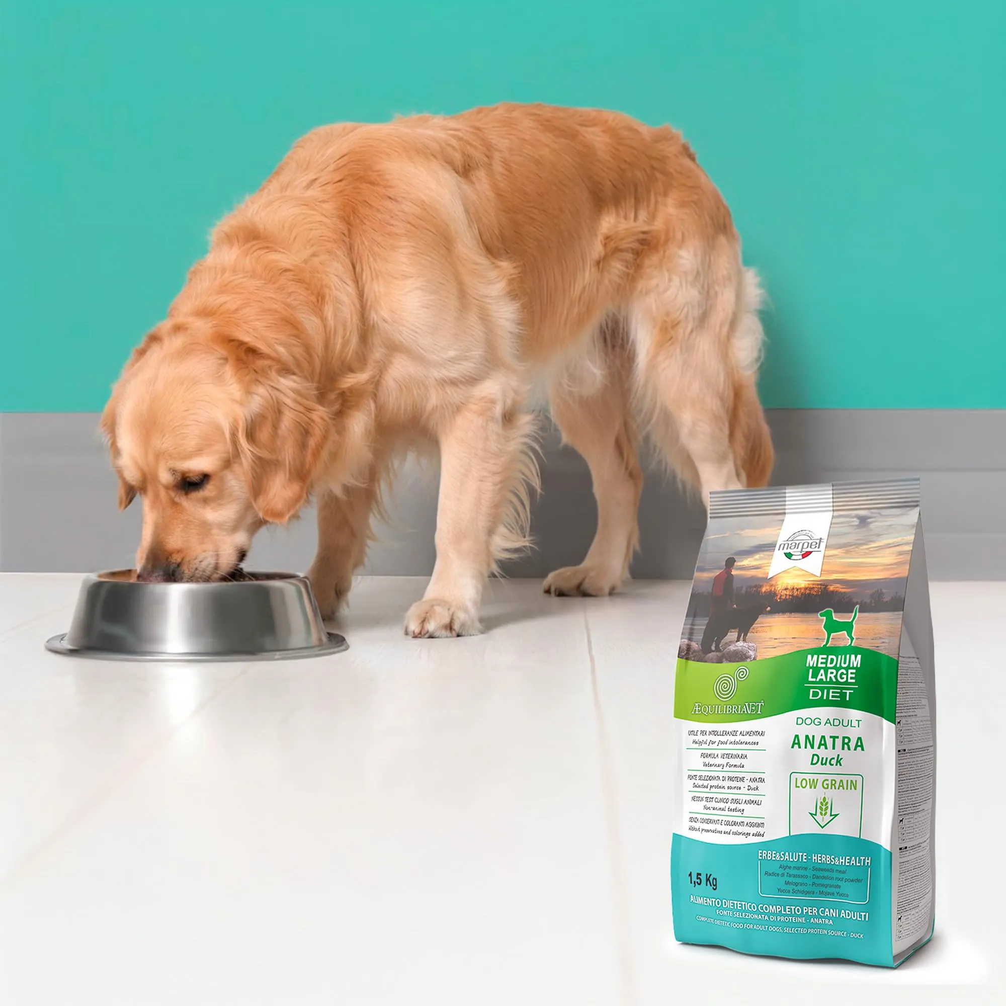 Marpet AequilibriaVet Anatra Medium Large Diet, cani adulti, 1,5 kg - immagine 5