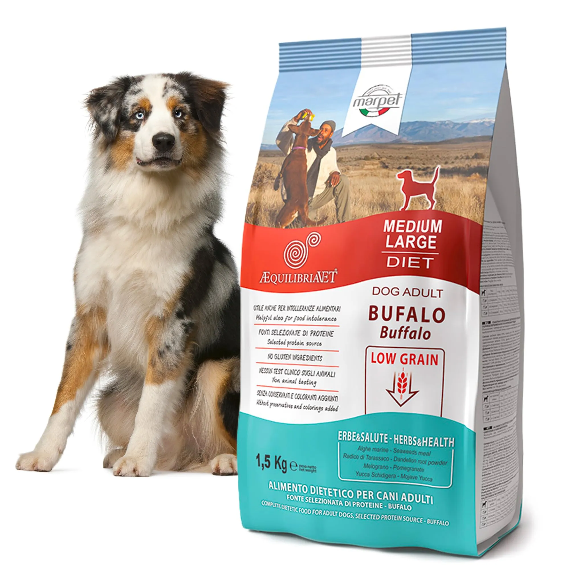 Marpet AequilibriaVet Bufalo Medium Large Diet, cani adulti, 1,5 kg - immagine 2