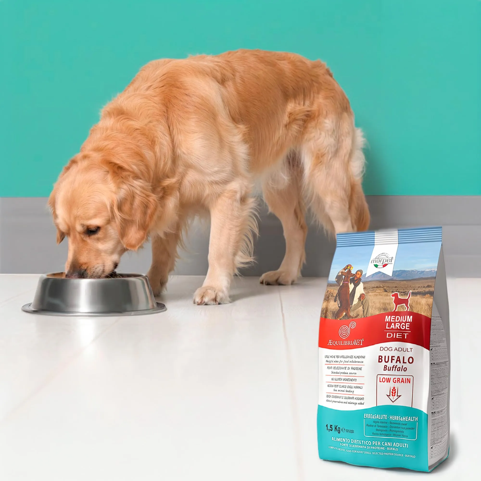 Marpet AequilibriaVet Bufalo Medium Large Diet, cani adulti, 1,5 kg - immagine 5