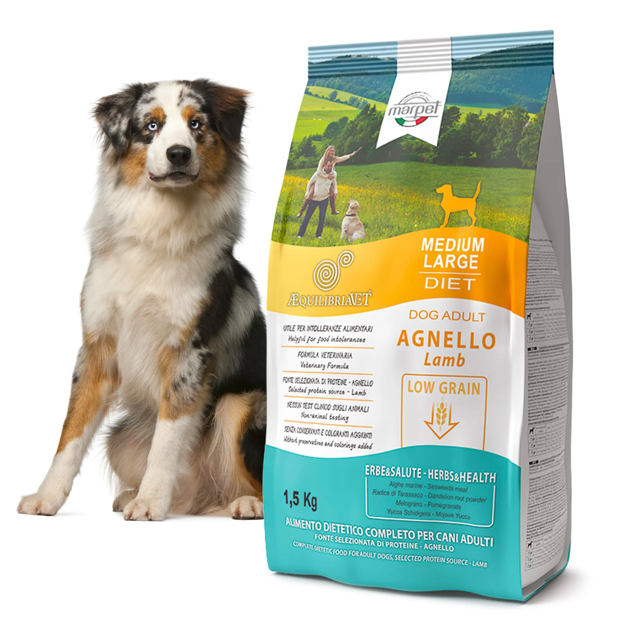 Marpet AequilibriaVet Agnello Medium Large Diet, cani adulti, 1,5 kg - immagine 2