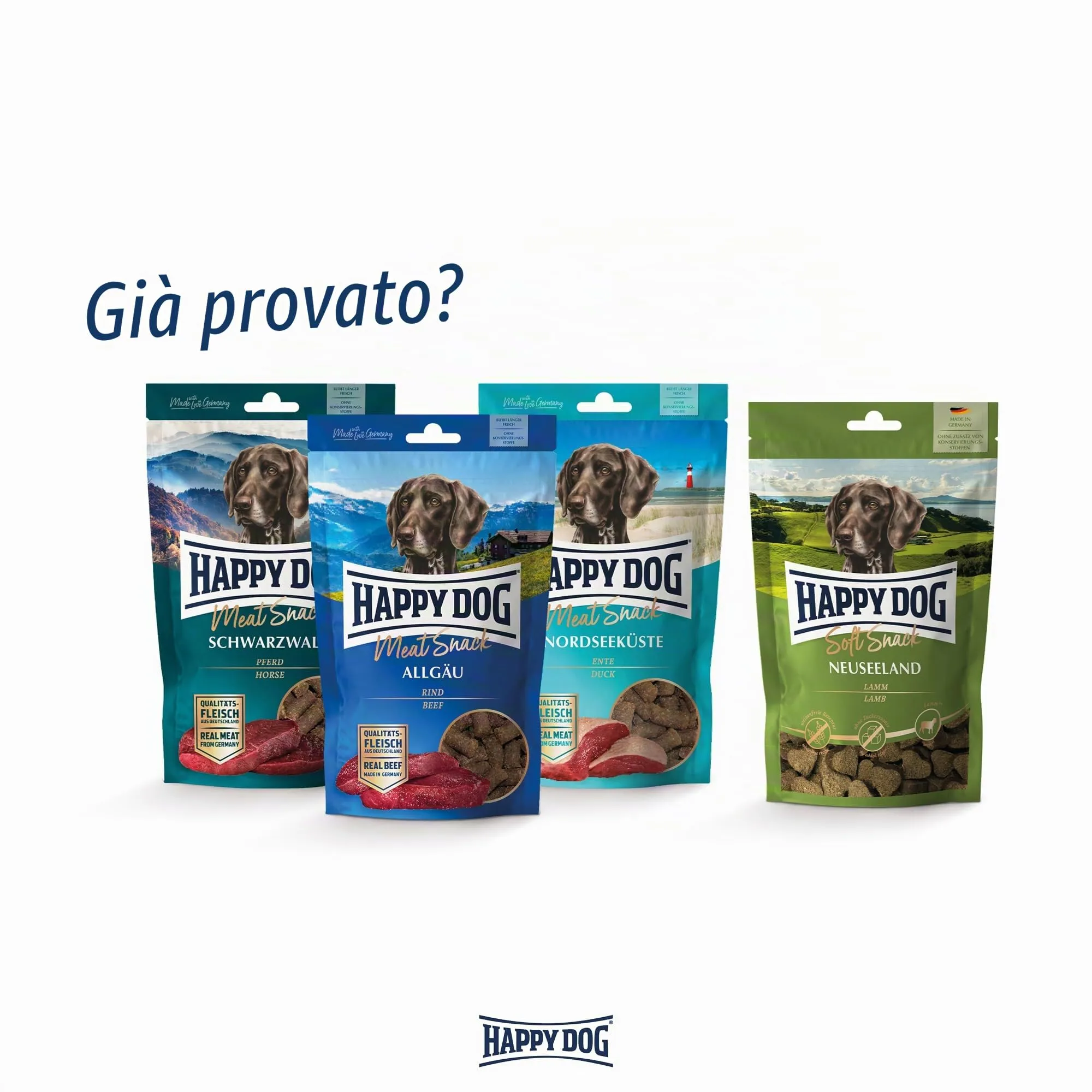 Happy Dog 60700 – Meat Snack Lüneburger Heide – Deliziosi per cani sensibili in carne di agnello secca, contenuto 75 g - immagine 5