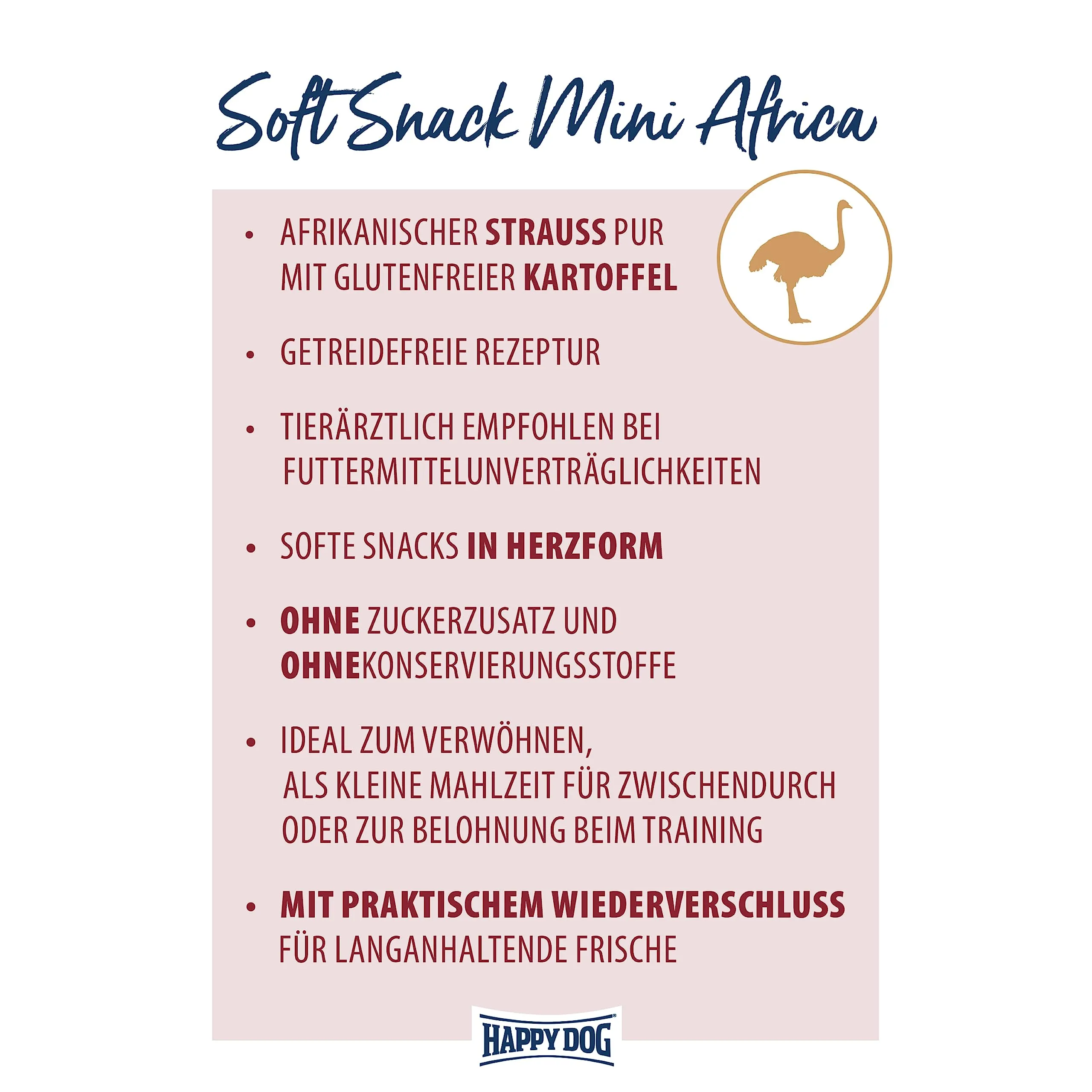 Happy Dog SoftSnack Mini Africa, 100 g - immagine 2