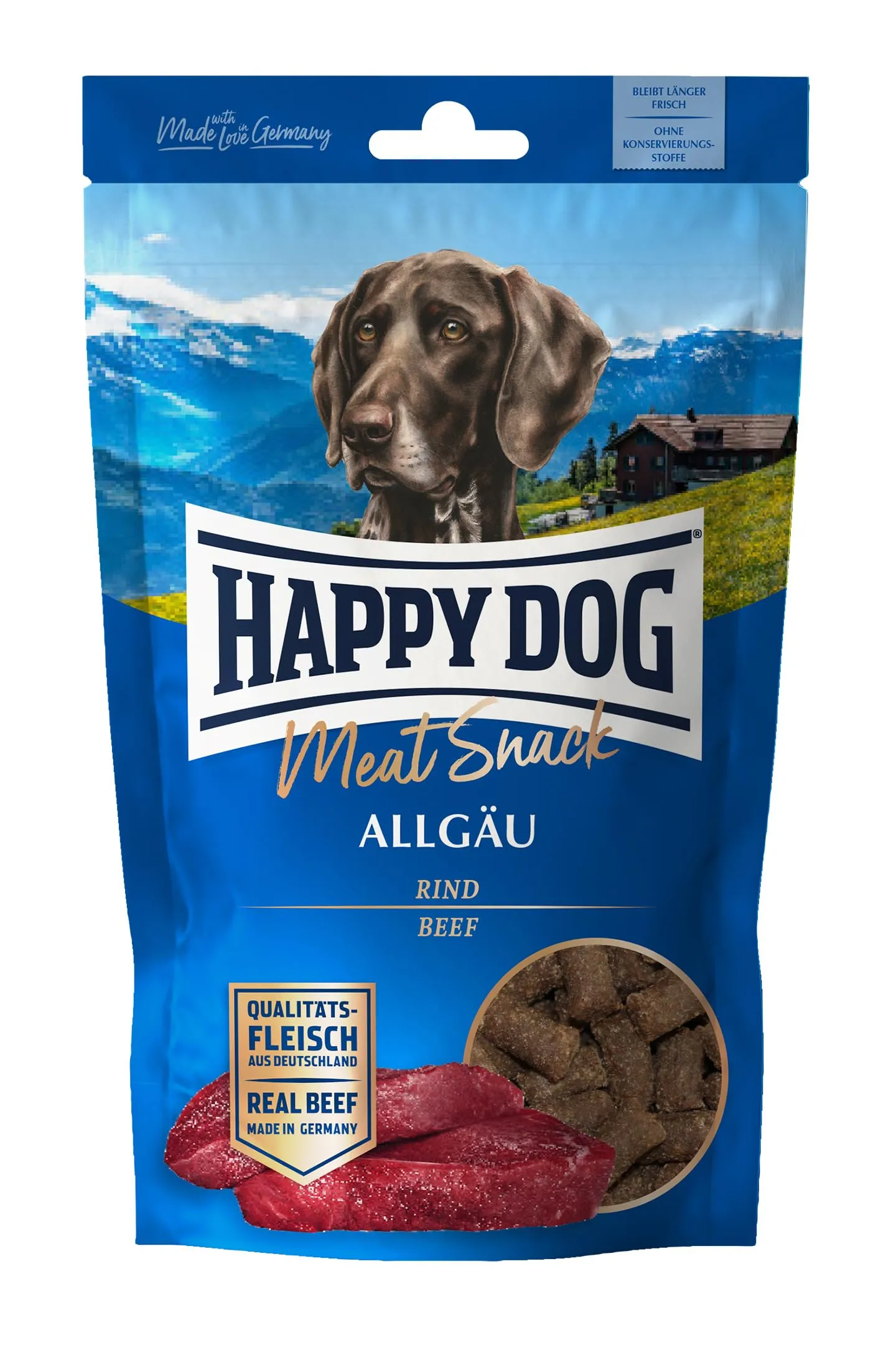 Happy Dog 60701 - Meat Snack Allgäu - Deliziosi per cani sensibili in carne secca - 75 g - immagine 1