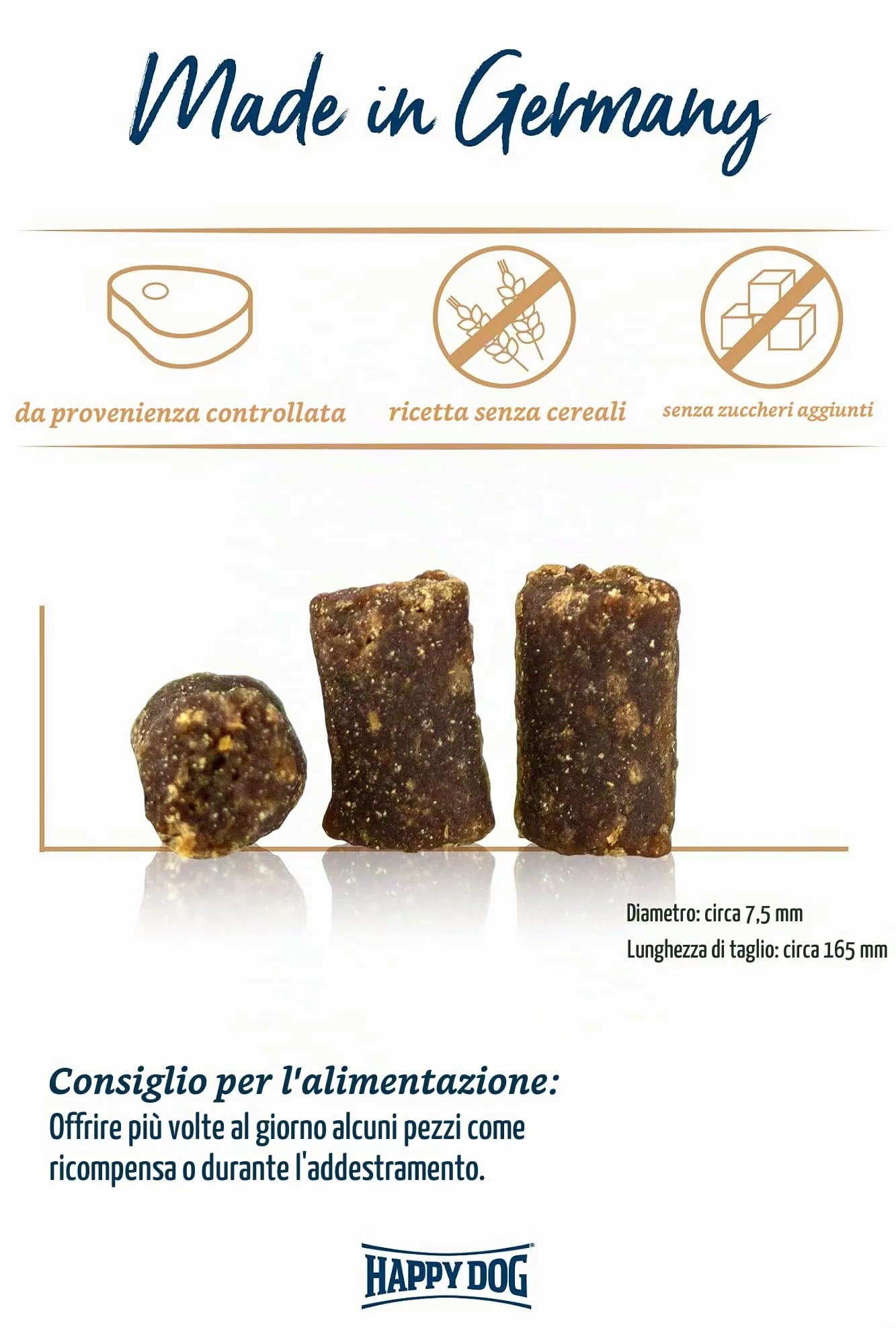 Happy Dog 60701 - Meat Snack Allgäu - Deliziosi per cani sensibili in carne secca - 75 g - immagine 3
