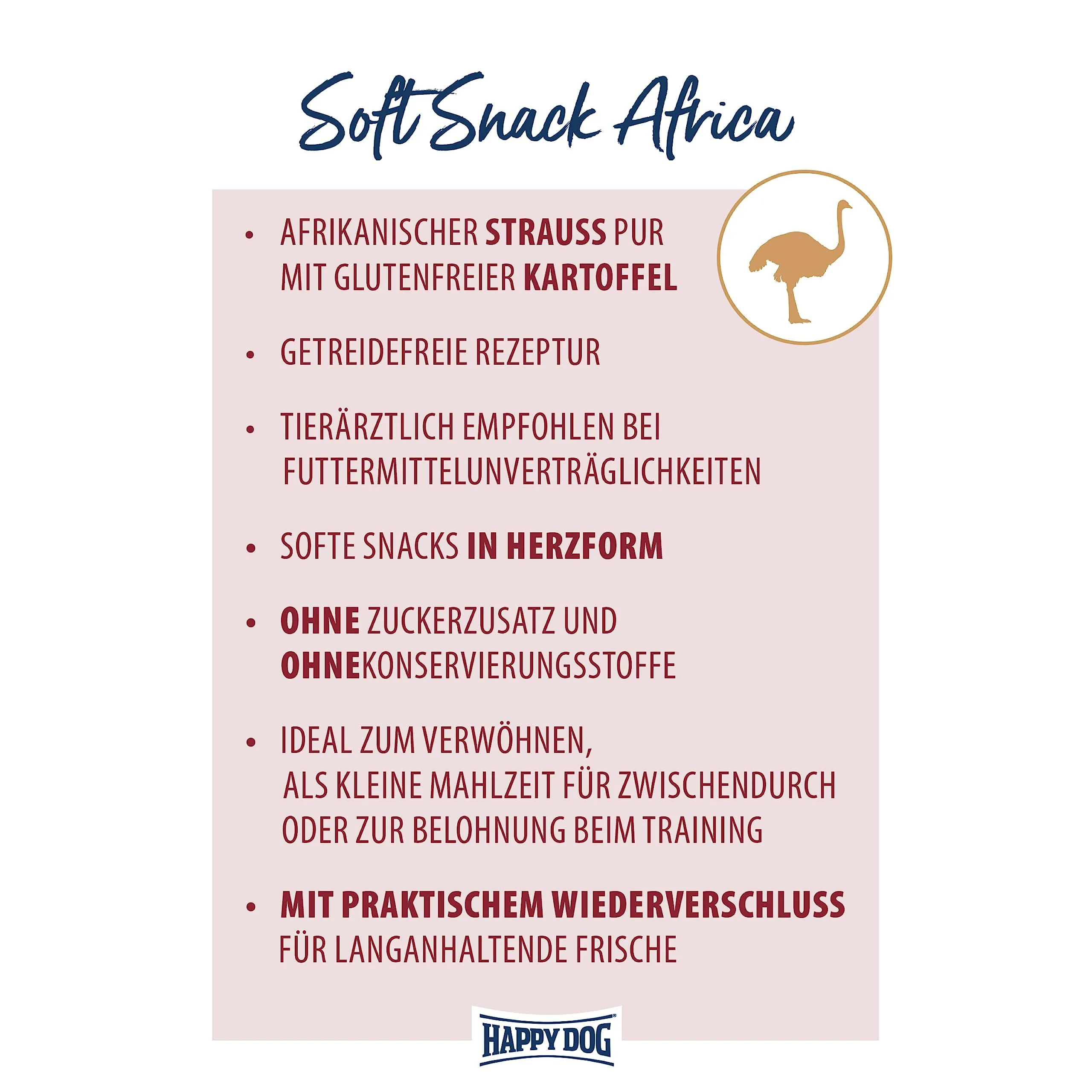 Happy Dog SoftSnack Africa, 100 g - immagine 2