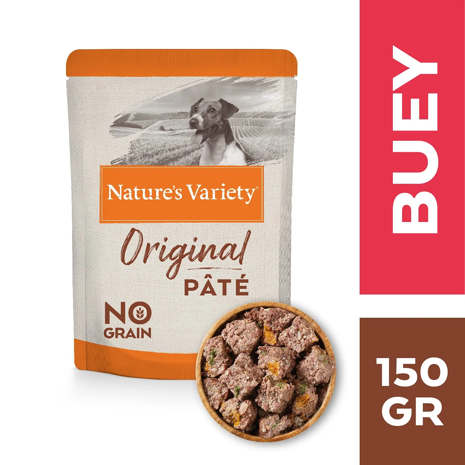 Nature's Variety Original No Grain Multipack di Paté per Cani Adulti Mini - 4 Multipacks di 150 g x 4 - 2.4 kg - immagine 2