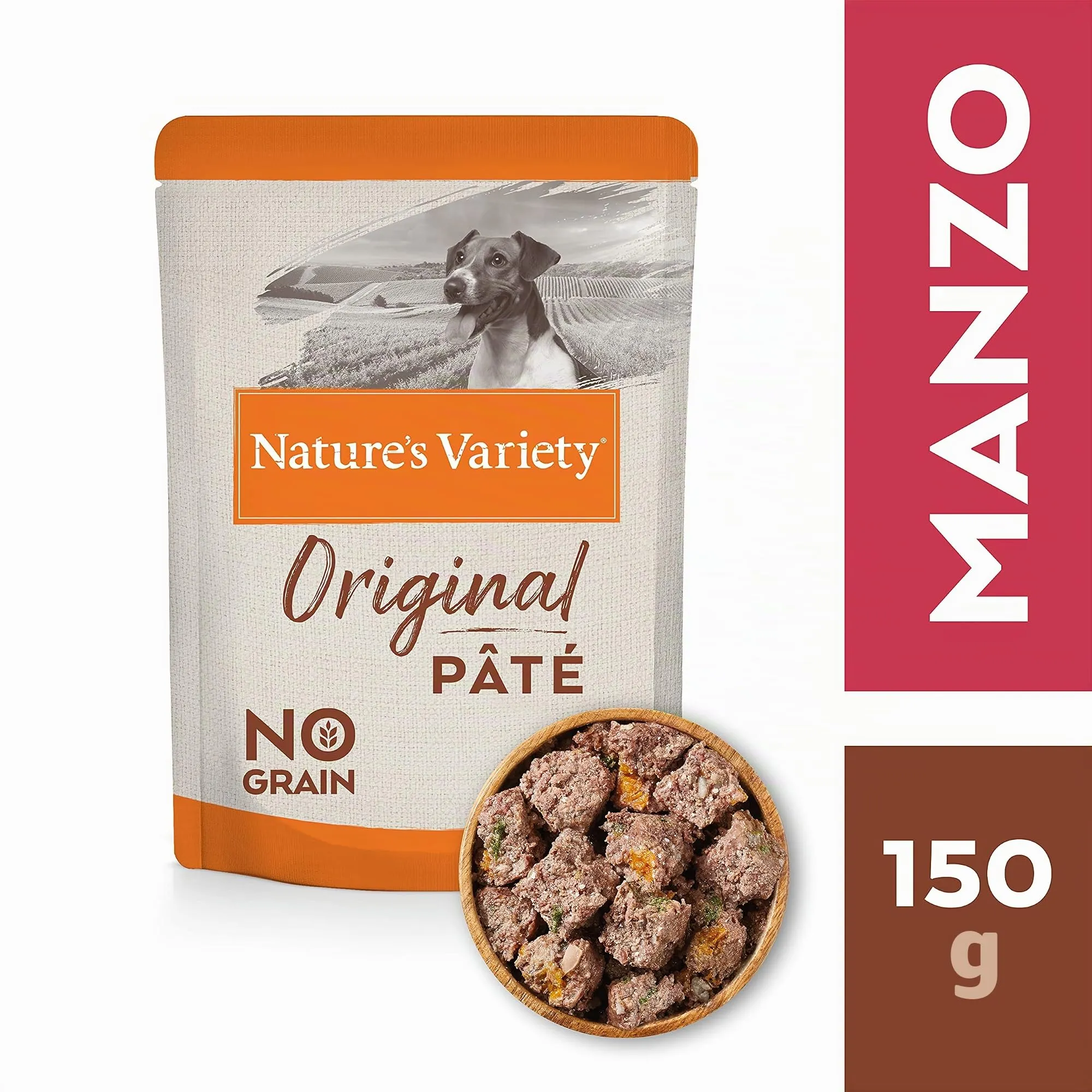 Nature's Variety Original No Grain Multipack di Paté per Cani Adulti Mini - 4 Multipacks di 150 g x 4 - 2.4 kg - immagine 3