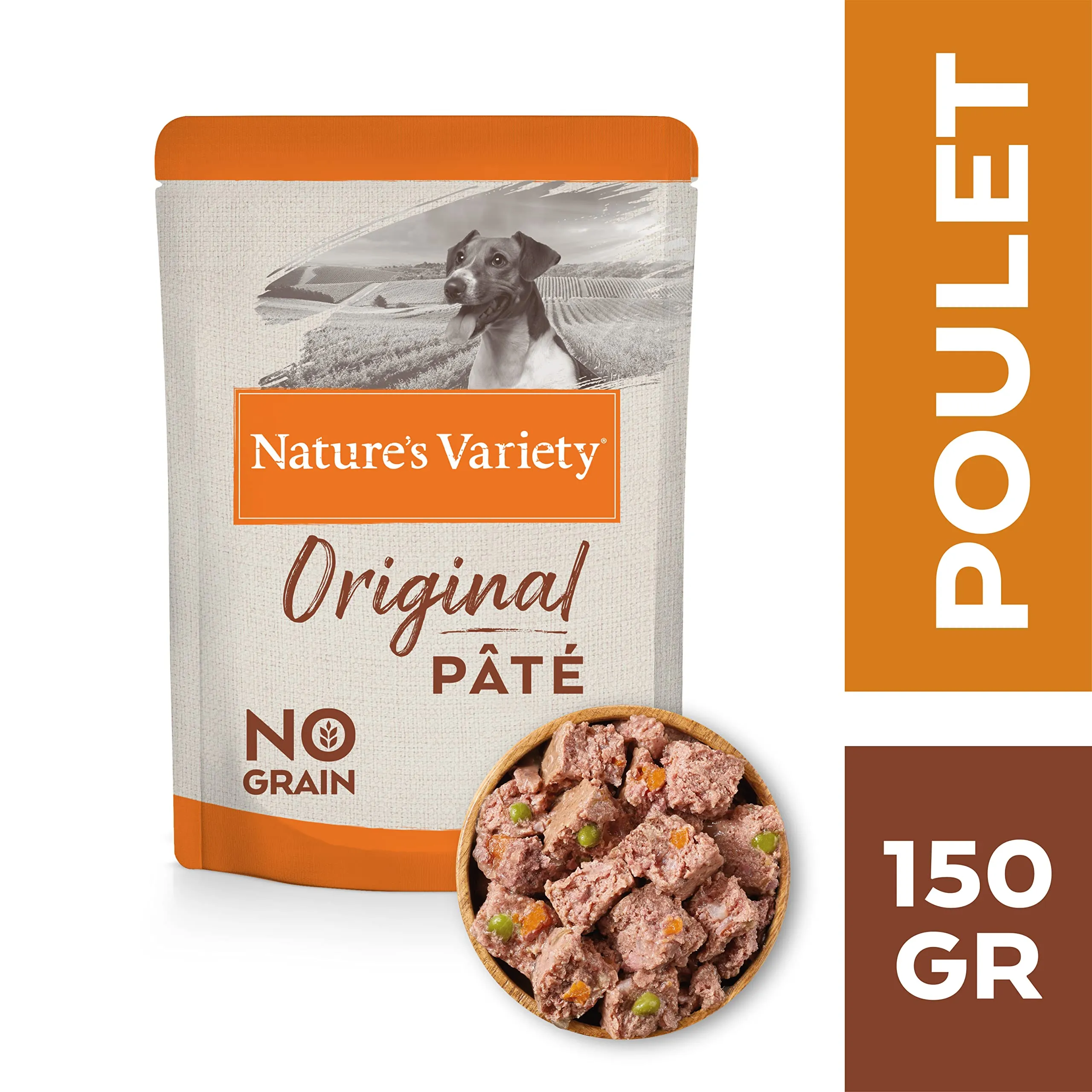 Nature's Variety Original No Grain Paté per Cani Adulti Mini con Pollo 150 g x 8 - immagine 2