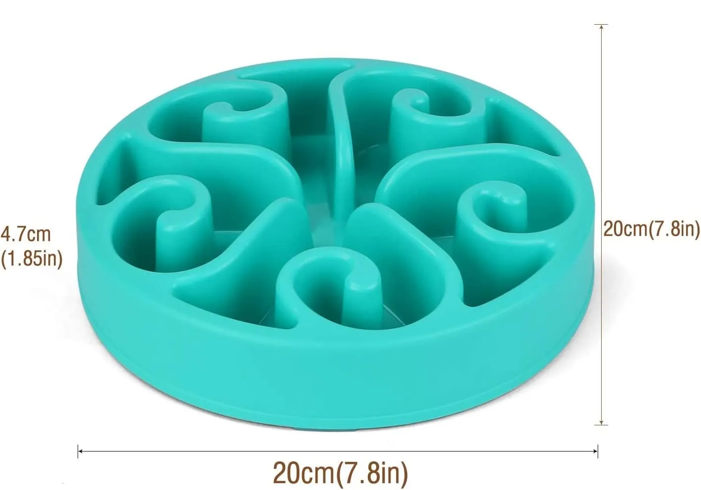 Edipets, Ciotola Anti Ingozzamento, Ciotole per Cani, Interattiva, per Animali Domestici, di Medie e Grandi Dimensioni (Blu) - immagine 4