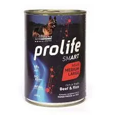 Prolife Lattina umido cane 400gr (AD. MANZO E RISO) - immagine 1