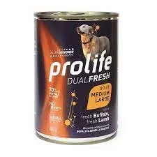 Prolife Lattina umido cane 400gr (AD.BUFALO E AGNELLO) - immagine 1