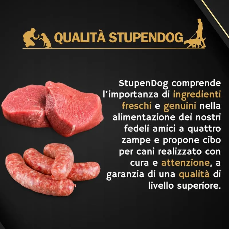 STUPENDOG Crocchette per Cani Energy Power 20kg, Croccantini Cane, Cibo per Cani Adulti Attivi - Crocchette Manzo e Maiale - immagine 5