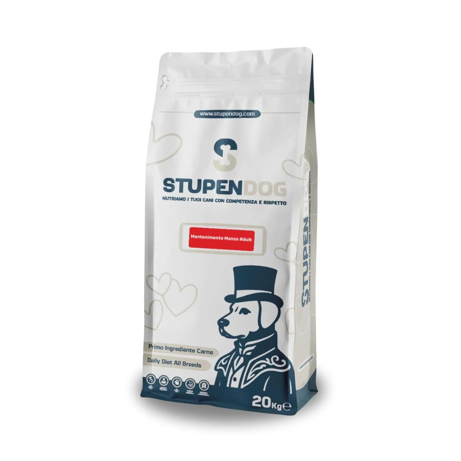 STUPENDOG Crocchette Cani Manzo 20kg per Cani Adulti di Tutte le Taglie - Croccantini Alimento Completo con Manzo - Per il Mantenimento del Cane - immagine 1