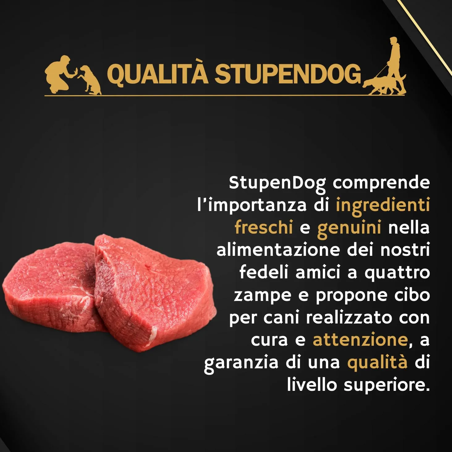 STUPENDOG Crocchette Cani Premium Puppy 15kg per Cani cuccioli - Croccantini al Manzo - Croccantini cane media/piccola taglia - Cibo per cani - Crocchette puppy - immagine 6