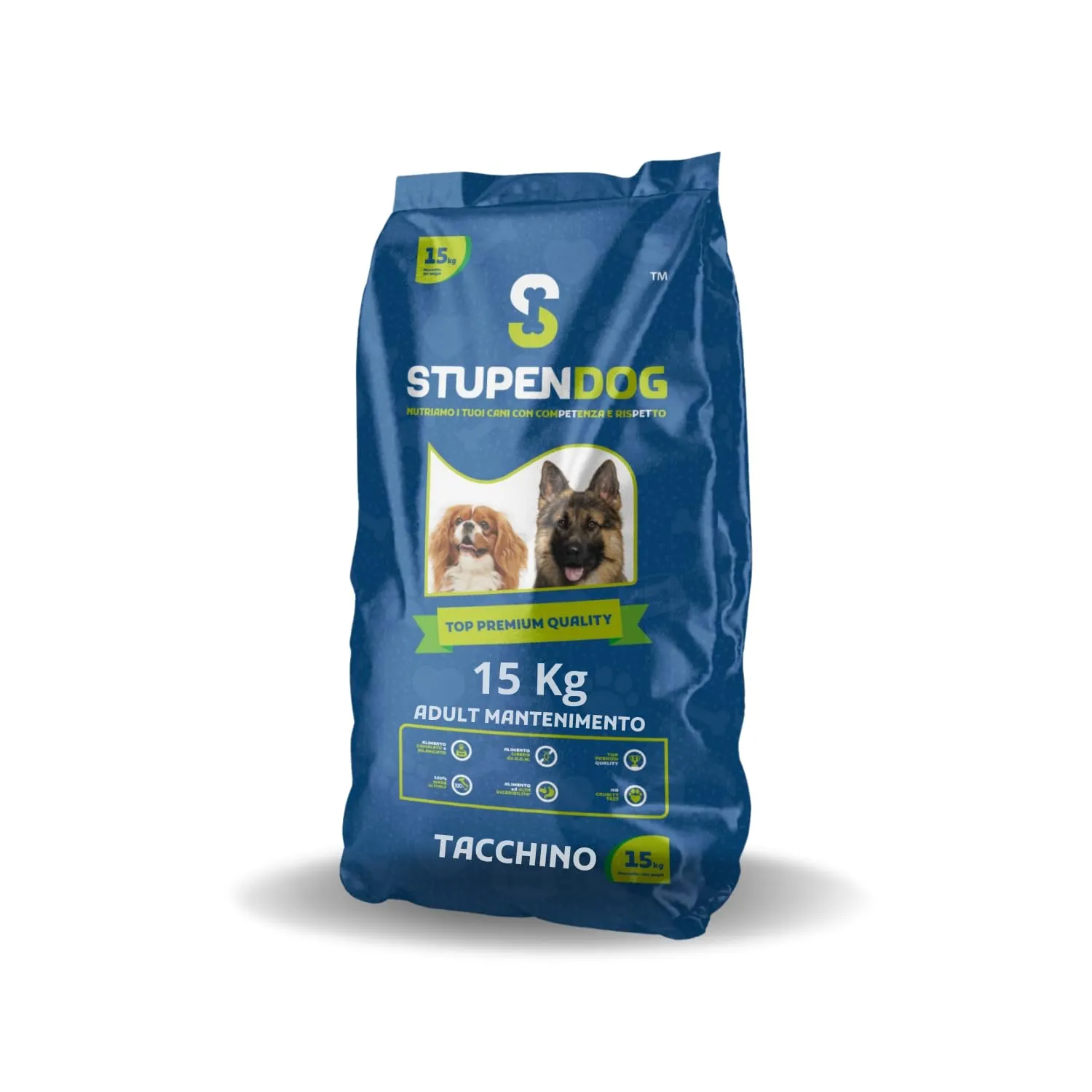 STUPENDOG Crocchette Cani Tacchino 15kg per Cani Adulti di tutte le Taglie in Mantenimento - Croccantini cane - Cibo per cani - immagine 1