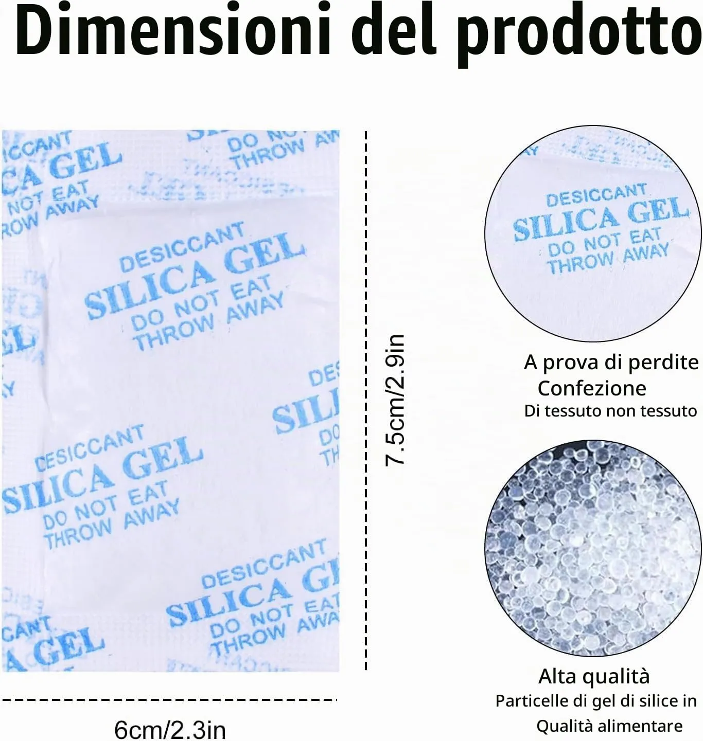 12 Pezzi Ricambio Distributore Cibo Animali, 25g Essiccante Gel Silice, Assorbitore Umidità Mantiene Asciutto e Fresco - immagine 2