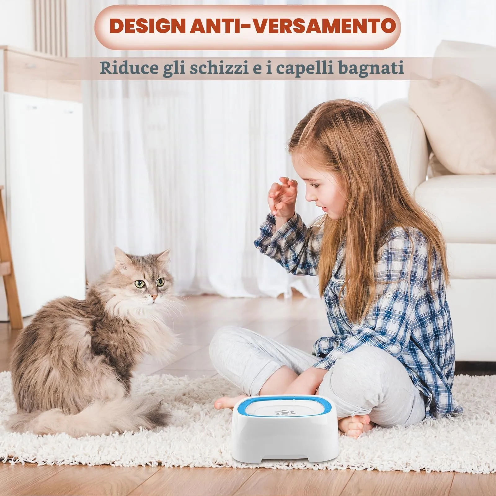 MXTIMWAN - Ciotola dell'acqua per cani senza fuoriuscite, 1500 ml, anti-scivolo, a prova di perdite, per cani - immagine 4