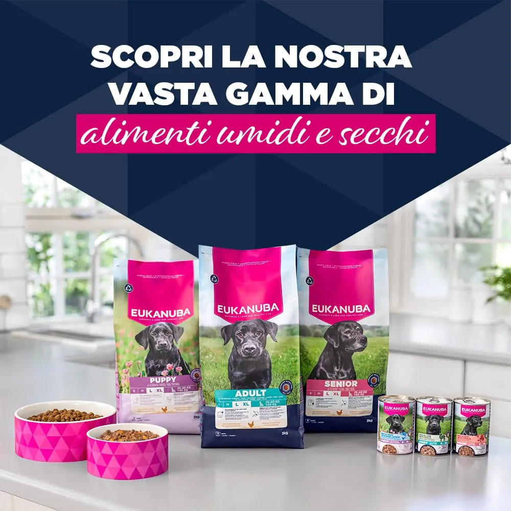 EUKANUBA Cibo umido cani anziani con manzo e zucca, 6 x 400 g - immagine 7