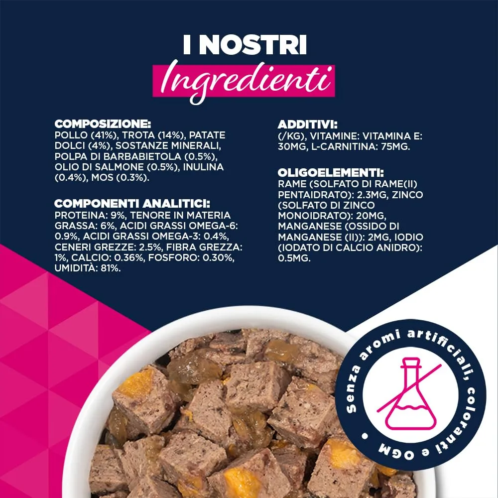 EUKANUBA Cibo umido cani anziani con trota e patate dolci, 6 x 400 g - immagine 10