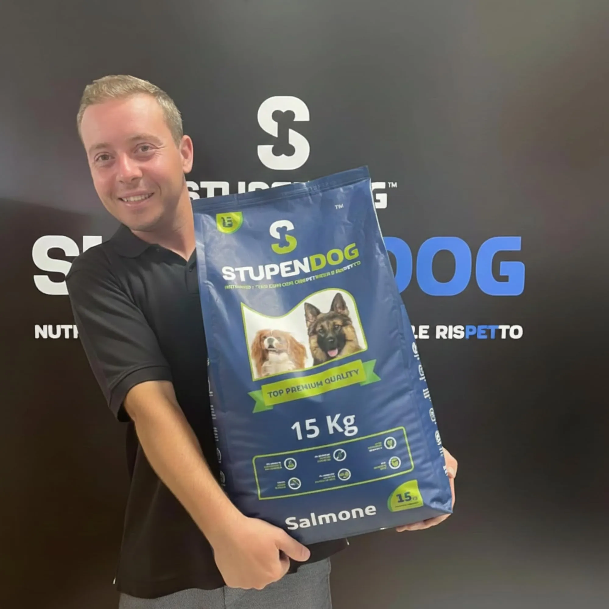 STUPENDOG Crocchette Cani Salmone 15kg per Cani Adulti di Tutte le Taglie - Croccantini Alimento Completo con Salmone - Per il Mantenimento del Cane - immagine 7