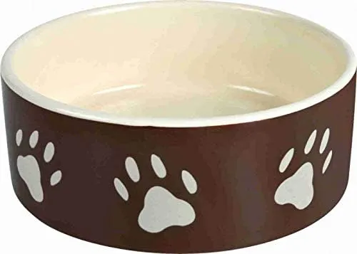 Trixie 24532 Ciotola in ceramica con gambe, 0,8 l/ø 16 cm, marrone/tortora - immagine 4