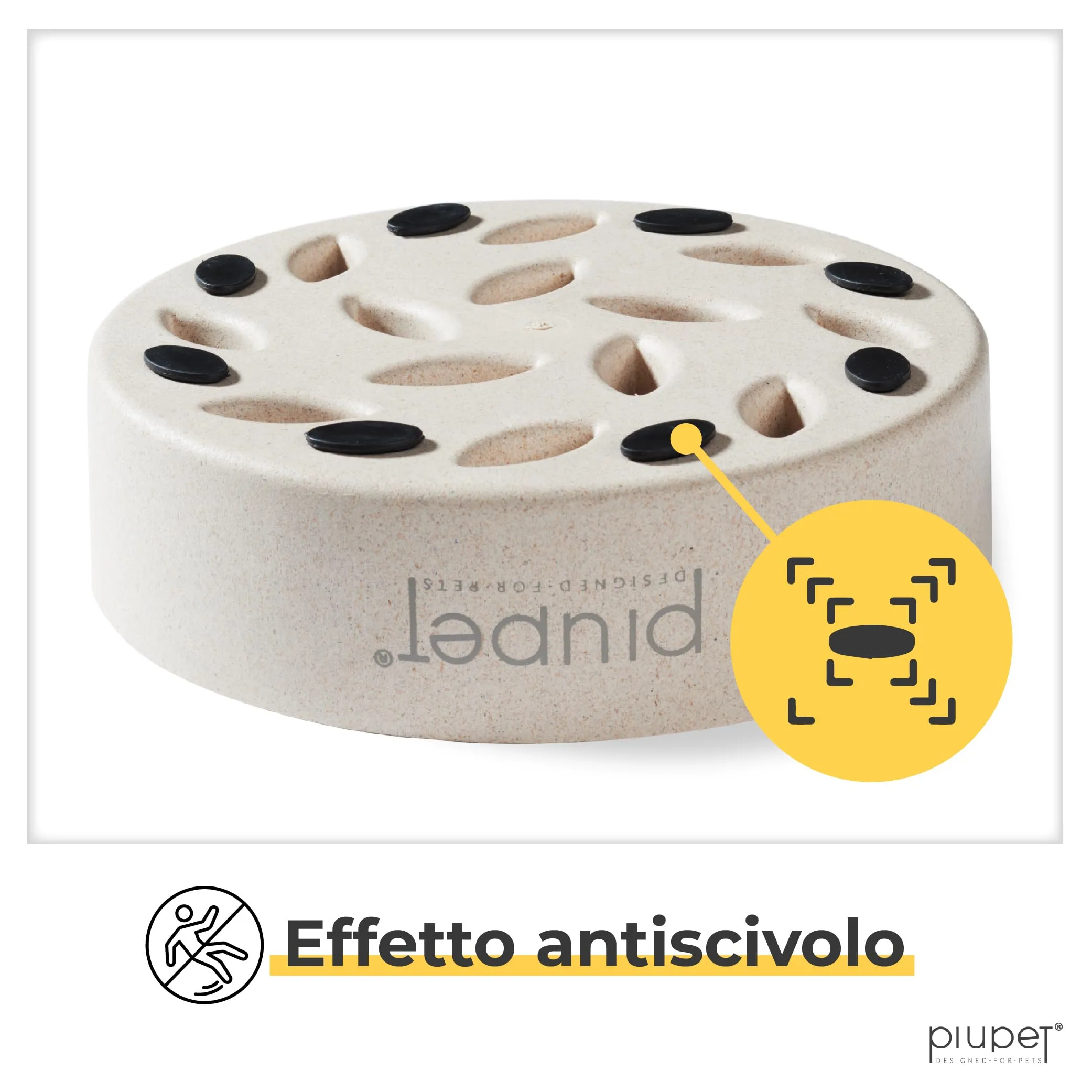 PiuPet® Ciotola Cane Anti Ingozzamento, 0,8 l, Scodella Slow Feeder - immagine 6