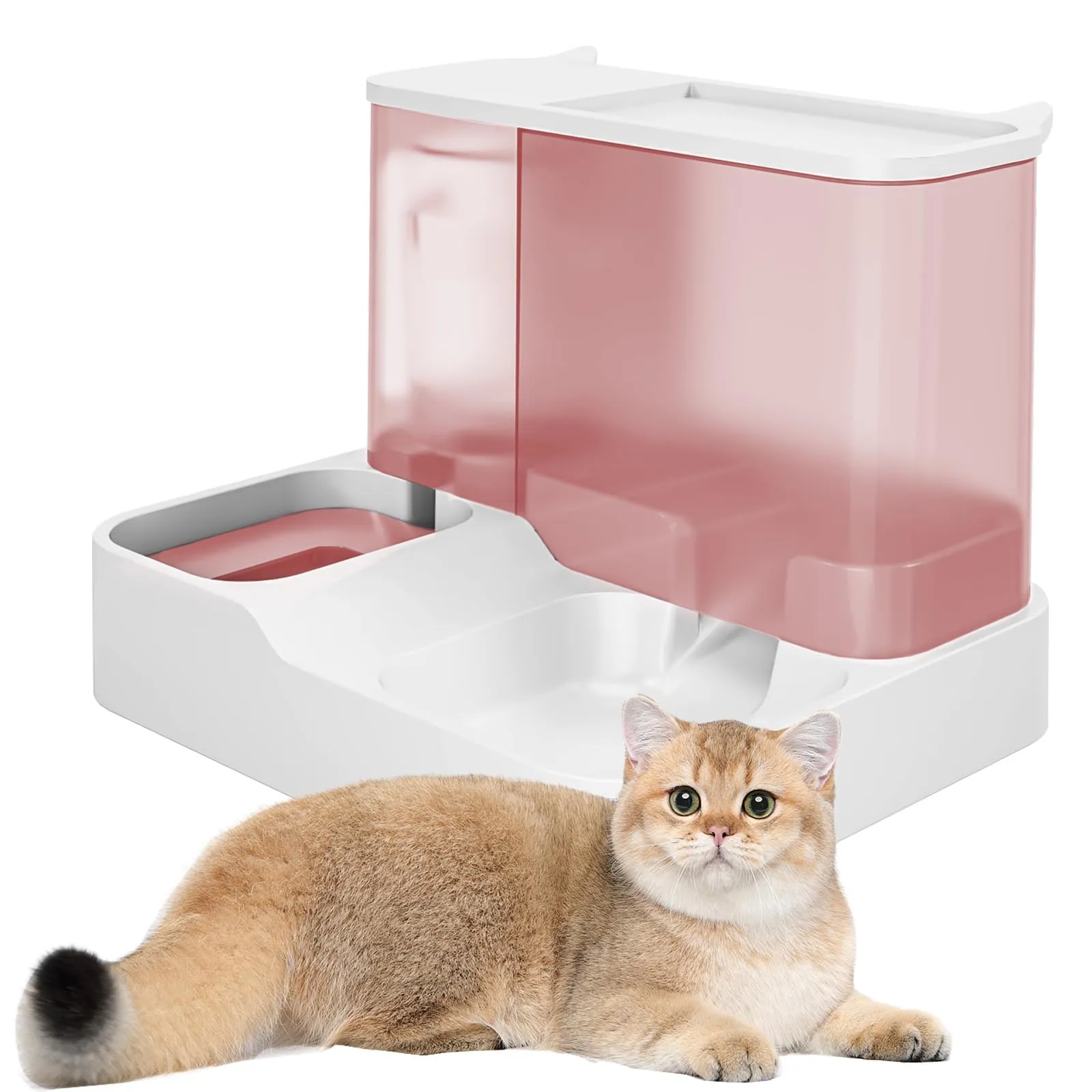 Oskuglin Distributore Automatico 2-in-1 Cibo e Acqua per Gatti 3,8L - immagine 1