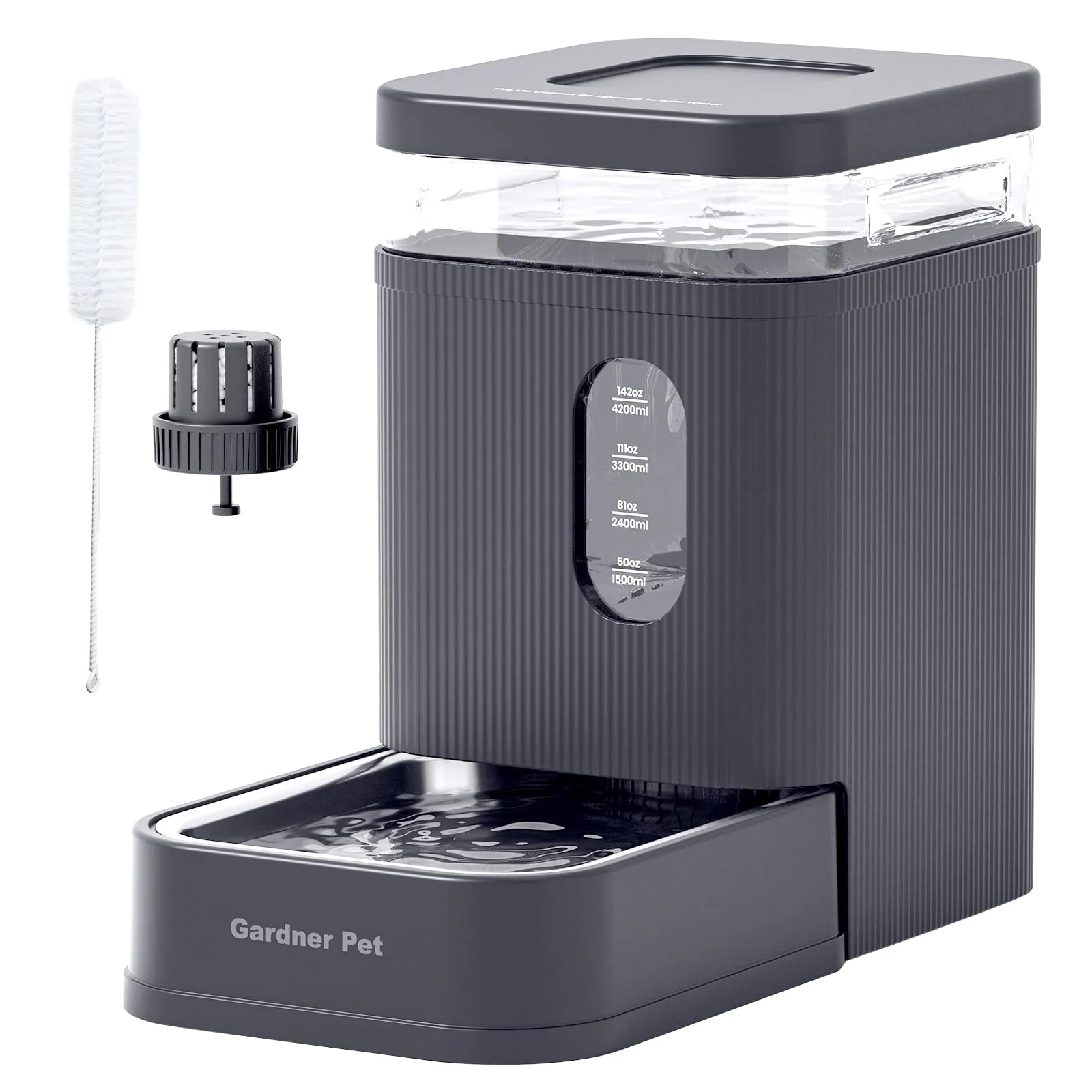 Gardner Pet Distributore Acqua Automatico 6,5L per Cani e Gatti, Grigio - immagine 1