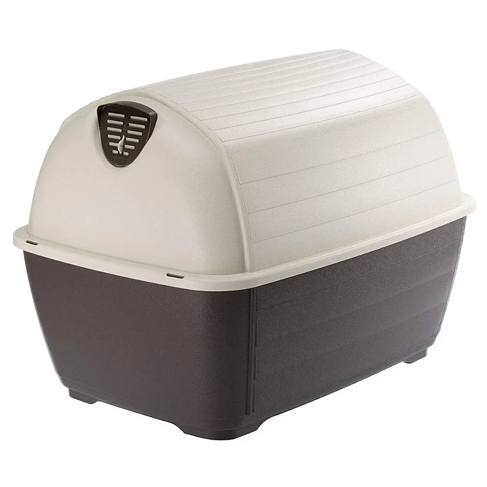 Ferplast Cuccia da Esterno per Cani Kenny 05 Casetta per Cani in Resina Termoplastica Resistente Urti e Raggi UV, Sistema di Drenaggio, Griglia per L'Aerazione, Smontabile, 70 X 100,6 X 70,5 cm - immagine 6