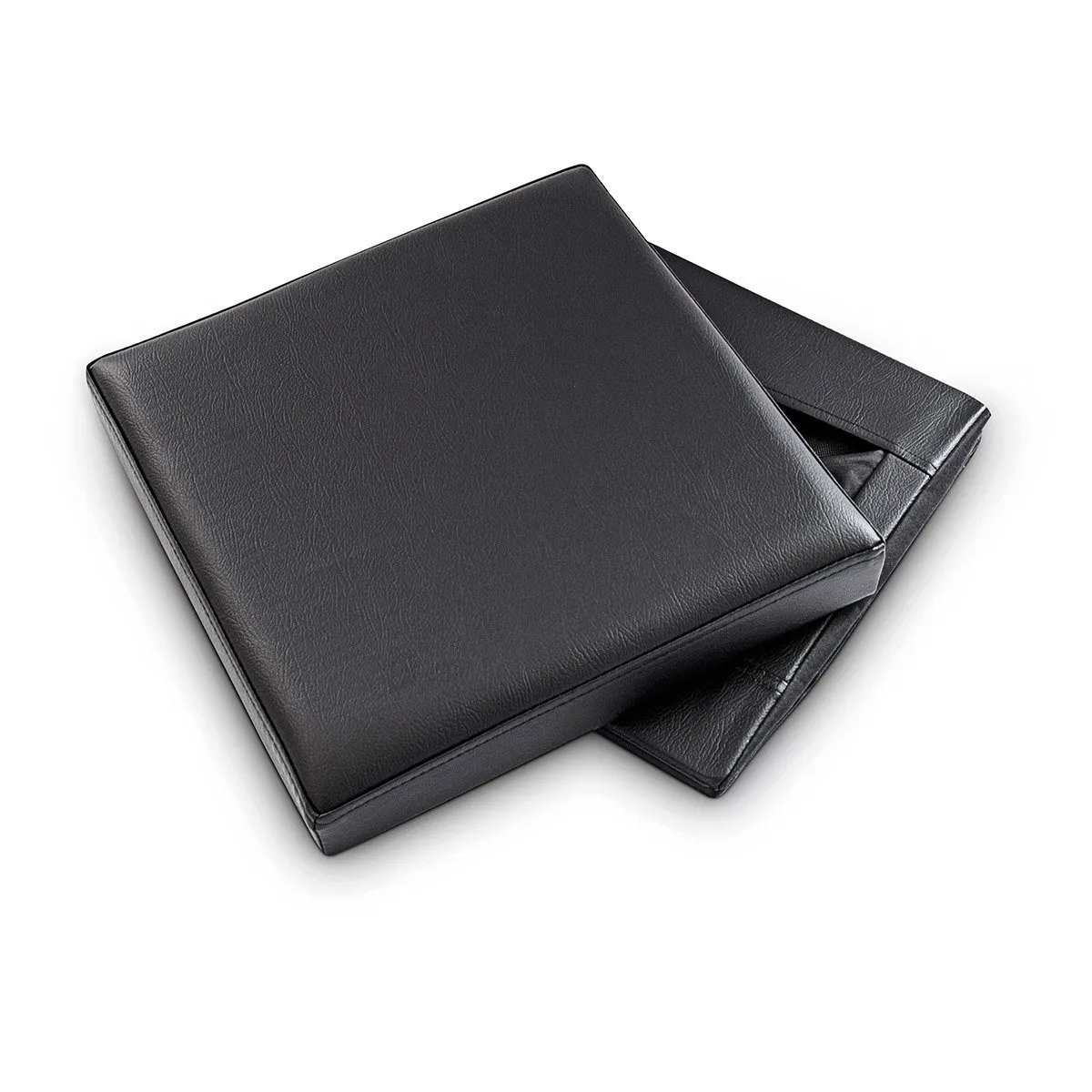 Relaxdays Cuccia Puff Pieghevole per Cane/Gatto, Finta Pelle, 38 X 38 X 38 cm, Nero - immagine 9
