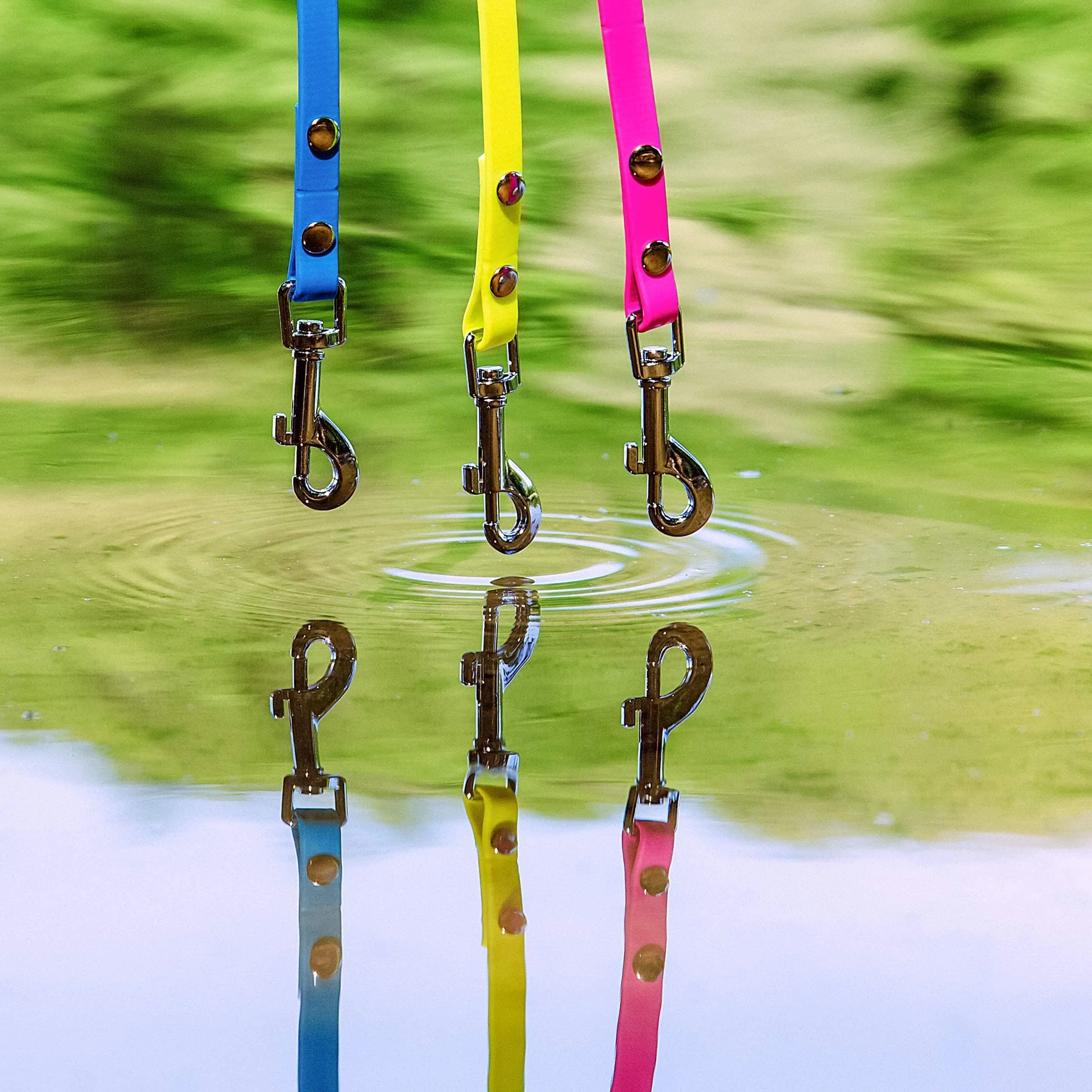 10m guinzaglio da traino, guinzaglio per cani, passante per le mani, giallo neon, extra stretto, sporco e idrorepellente - immagine 5