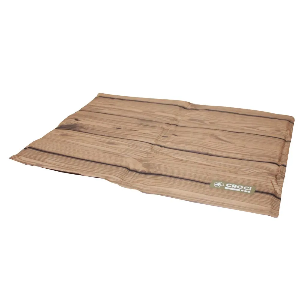 Croci Fresh - Tappetino Refrigerante per animali 40x50cm senza corrente o batterie - tappeto inserto con gel rinfrescante per cani, taglia S, fantasia Legno - immagine 1